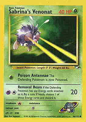 096 / 132 Sabrina's Venonat comune unlimited (EN) -NEAR MINT-