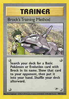 106 / 132 Brock's Training Method non comune unlimited (EN) -NEAR MINT-