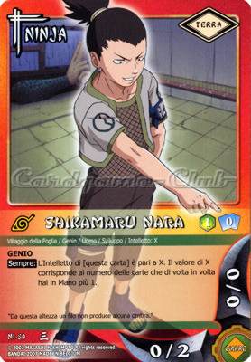 NI89 Shikamaru Nara comune -NEAR MINT-