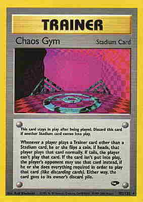 102 / 132 Chaos Gym rara unlimited (EN) -NEAR MINT-