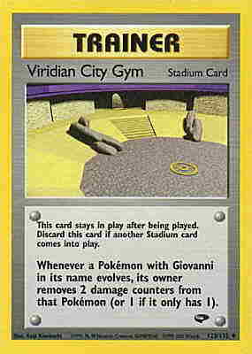 123 / 132 Viridian City Gym non comune unlimited (EN) -NEAR MINT-