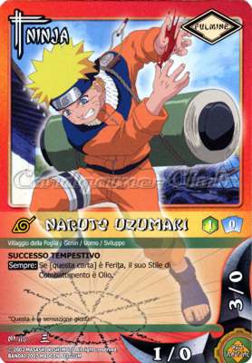 NI118 Naruto Uzumaki comune -NEAR MINT-