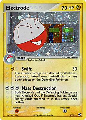 005 / 101 Electrode rara foil (EN) -NEAR MINT-