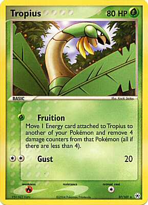 027 / 101 Tropius rara (EN) -NEAR MINT-
