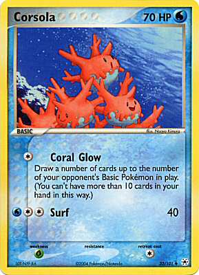 032 / 101 Corsola non comune (EN) -NEAR MINT-