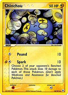 056 / 101 Chinchou comune (EN) -NEAR MINT-