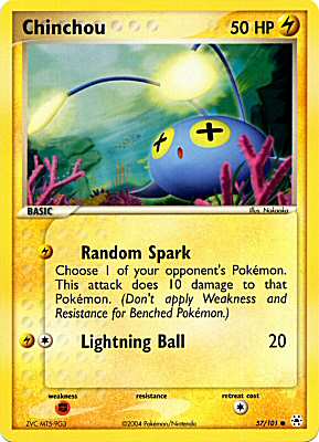 057 / 101 Chinchou comune (EN) -NEAR MINT-