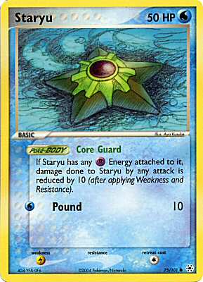 075 / 101 Staryu comune (EN) -NEAR MINT-
