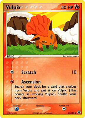 081 / 101 Vulpix comune (EN) -NEAR MINT-