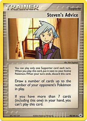 092 / 101 Steven's Advice non comune (EN) -NEAR MINT-