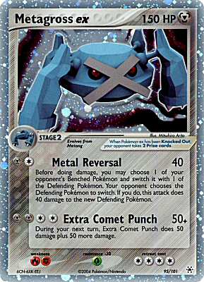 095 / 101 Metagross EX rara ex foil (EN) -NEAR MINT-