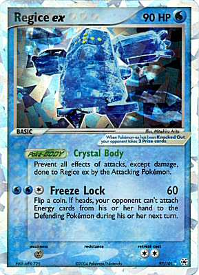 097 / 101 Regice EX rara ex foil (EN) -NEAR MINT-