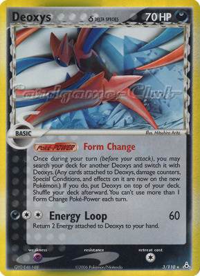 003 / 110 Deoxys Delta Species rara foil (EN) -NEAR MINT-