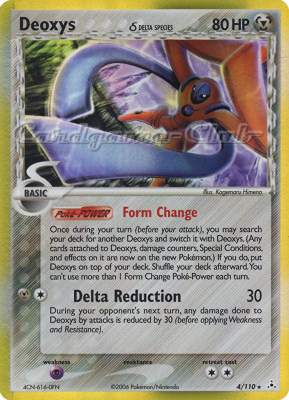 004 / 110 Deoxys Delta Species rara foil (EN) -NEAR MINT-