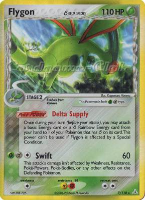007 / 110 Flygon Delta Species rara foil (EN) -NEAR MINT-
