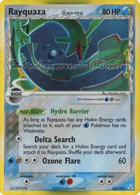 016 / 110 Rayquaza Delta Species rara foil (EN) -NEAR MINT-