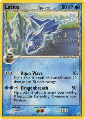 022 / 110 Latios Delta Species rara (EN) -NEAR MINT-