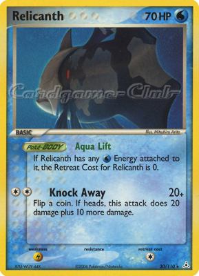 030 / 110 Relicanth rara (EN) -NEAR MINT-