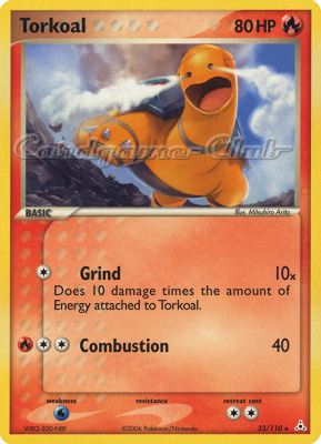 033 / 110 Torkoal rara (EN) -NEAR MINT-