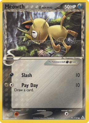 071 / 110 Meowth Delta Species comune (EN) -NEAR MINT-