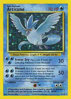 002 / 110 Articuno rara foil (EN) -NEAR MINT-