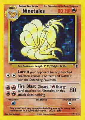 017 / 110 Ninetales rara foil (EN) -NEAR MINT-
