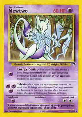 029 / 110 Mewtwo rara (EN) -NEAR MINT-