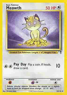 053 / 110 Meowth non comune (EN) -NEAR MINT-