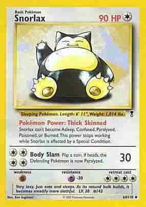 064 / 110 Snorlax non comune (EN) -NEAR MINT-