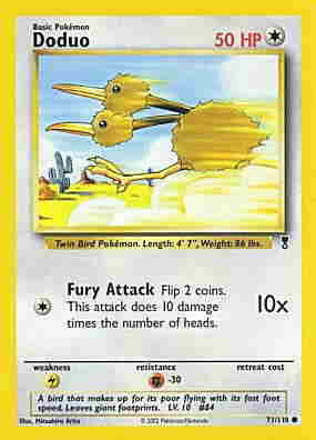 071 / 110 Doduo comune (EN) -NEAR MINT-
