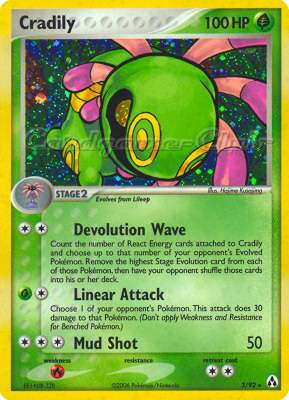03 / 92 Cradily rara foil (EN) -NEAR MINT-