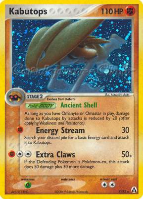 07 / 92 Kabutops rara foil (EN) -NEAR MINT-