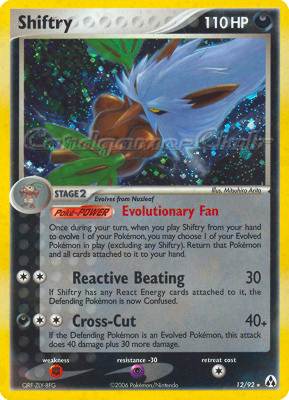 12 / 92 Shiftry rara foil (EN) -NEAR MINT-