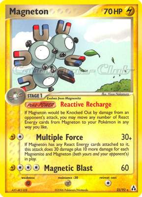 22 / 92 Magneton rara (EN) -NEAR MINT-