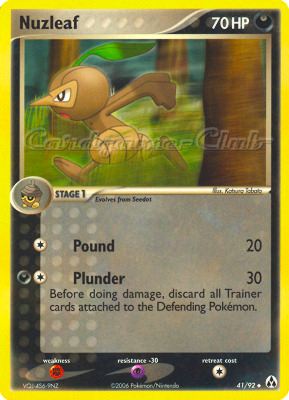 41 / 92 Nuzleaf non comune (EN) -NEAR MINT-