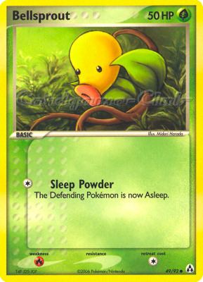 49 / 92 Bellsprout comune (EN) -NEAR MINT-