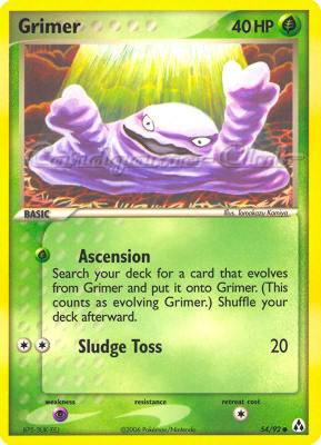54 / 92 Grimer comune (EN) -NEAR MINT-