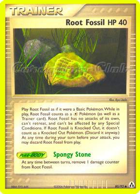 80 / 92 Root Fossil HP 40 comune (EN) -NEAR MINT-
