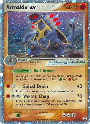 84 / 92 Armaldo EX rara ex foil (EN) -NEAR MINT-