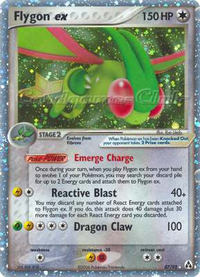 87 / 92 Flygon EX rara ex foil (EN) -NEAR MINT-