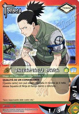 NI-232 Shikamaru Nara comune -NEAR MINT-