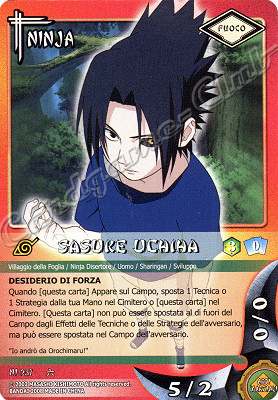 NI-257 Sasuke Uchiha comune -NEAR MINT-