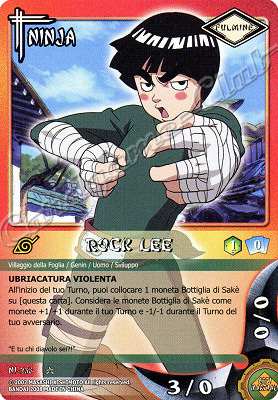 NI-258 Rock Lee comune -NEAR MINT-