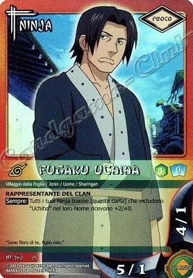 NI-260 Fugaku Uchiha rara foil -NEAR MINT-