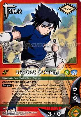 NI62 Sasuke Uchiha comune -NEAR MINT-