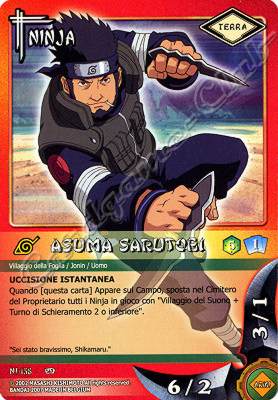 NI158 Asuma Sarutobi comune -NEAR MINT-