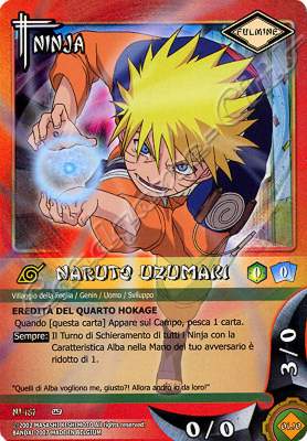 NI187 Naruto Uzumaki non comune -NEAR MINT-