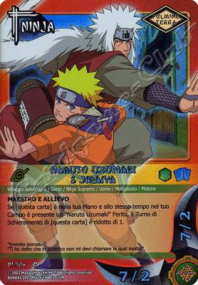 NI204 Naruto Uzumaki & Jiraiya rara foil -NEAR MINT-