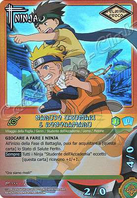 NI-233 Naruto Uzumaki & Konohamaru rara foil -NEAR MINT-