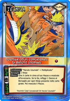 TE145 Duemila colpi concatenati di Naruto Uzumaki comune -NEAR MINT-